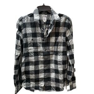 ❤️ GAP STANDARD MENS FLANNEL BUFFALO PLAID BUTTON DOWN SHIRT SIZE SMALL NEW